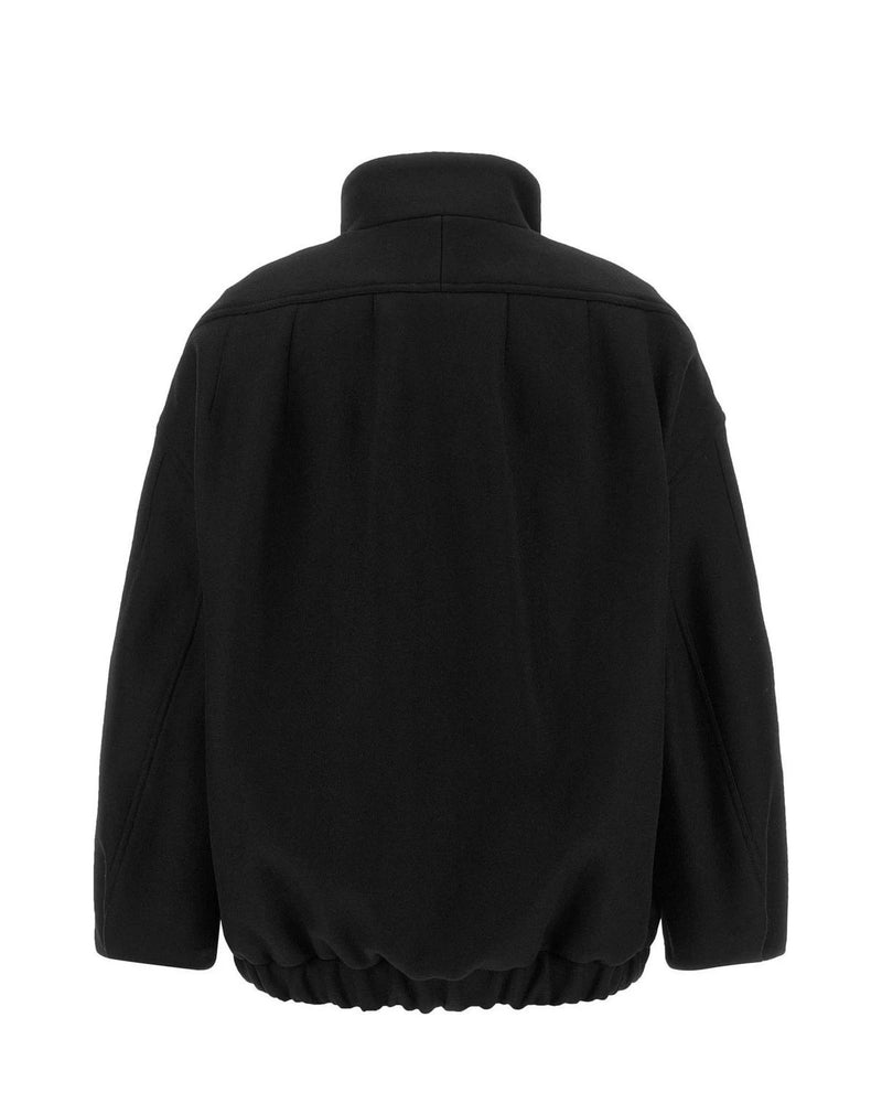 Dries Van Noten Bomber Jacket in black, Wool — view 2