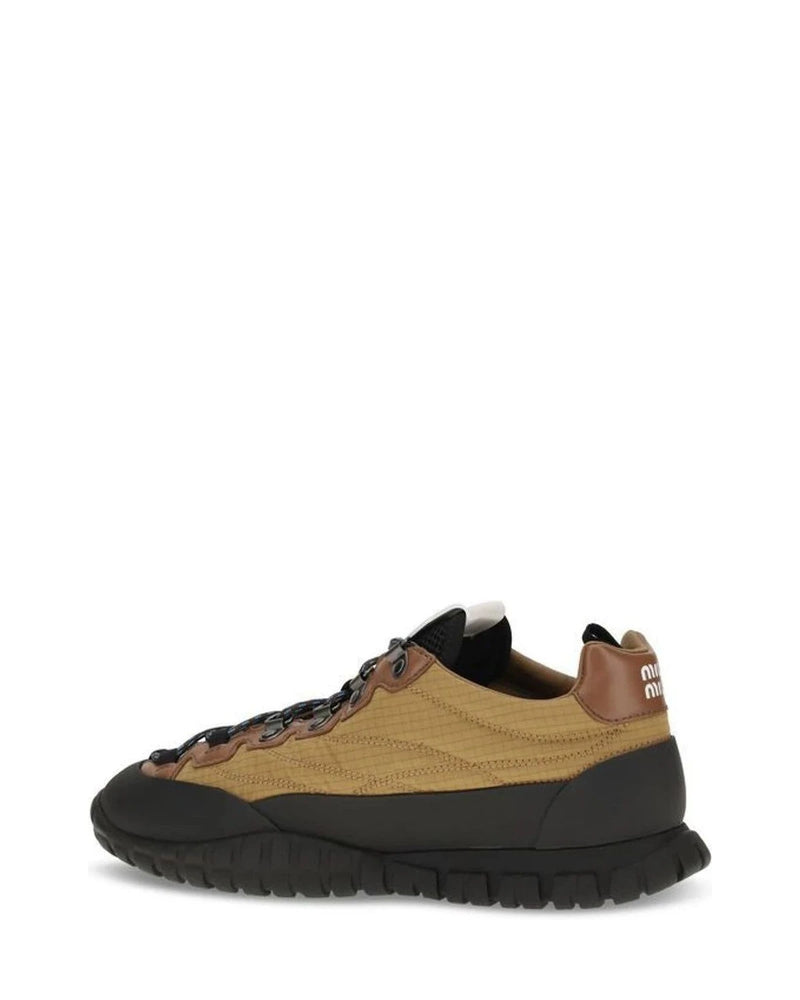 Miu Miu Sneakers in beige, Polyamide — view 3