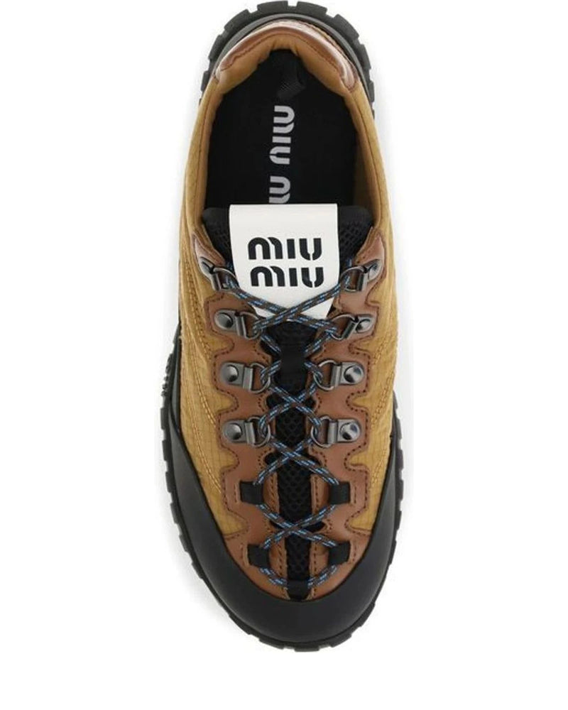 Miu Miu Sneakers in beige, Polyamide — view 4
