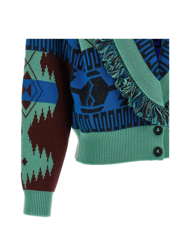 Alanui Sweater in multicolor, Virgin Wool — view 4