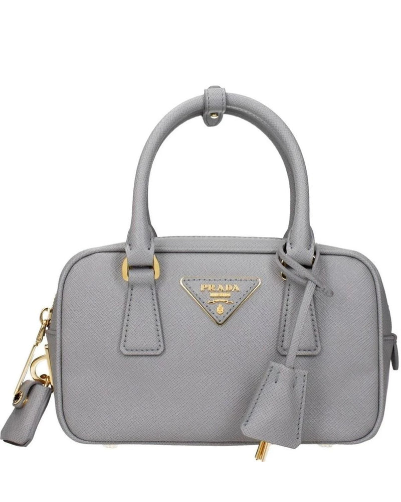 Prada Satchel Bag in gray