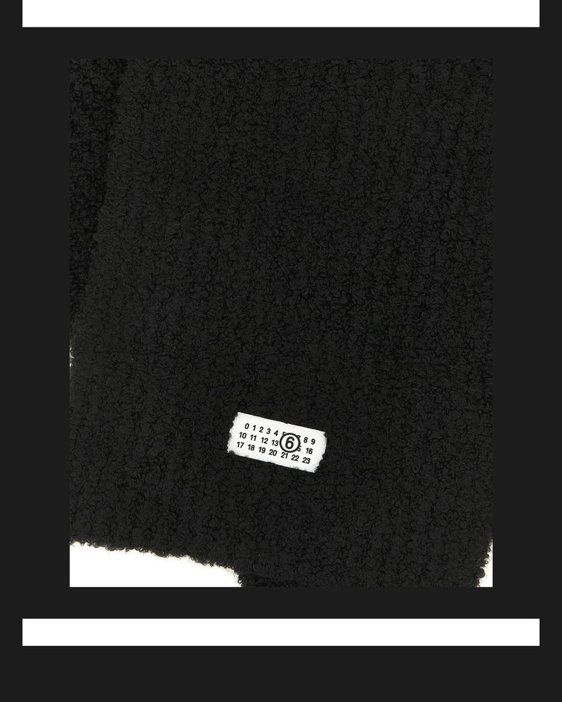 MM6 Maison Margiela Scarves & Shawl in black, Acrylic — view 3