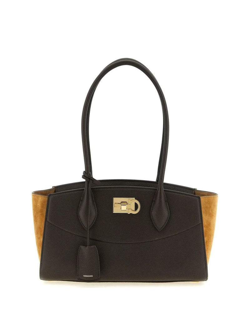 Ferragamo Satchel Bag in brown, Calf Leather