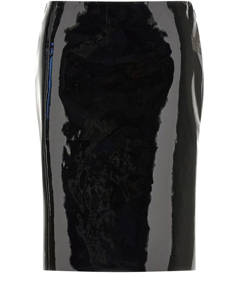 Ferragamo Skirt in black, Lamb Leather