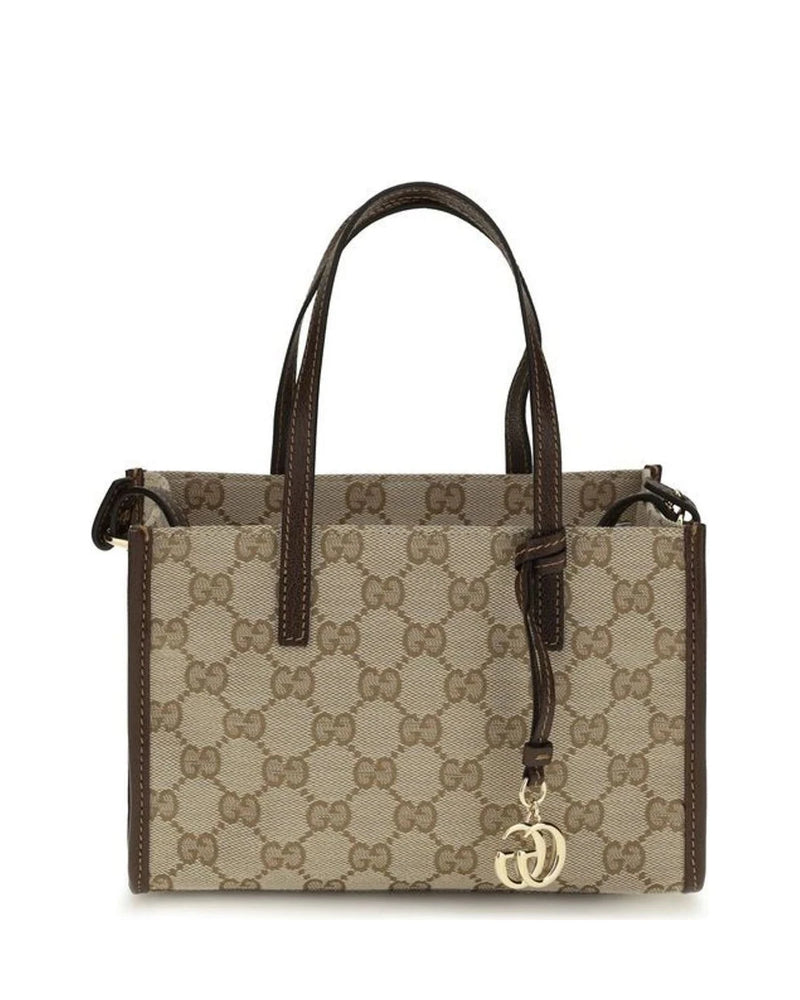 Gucci Satchel Bag in beige, Cotton