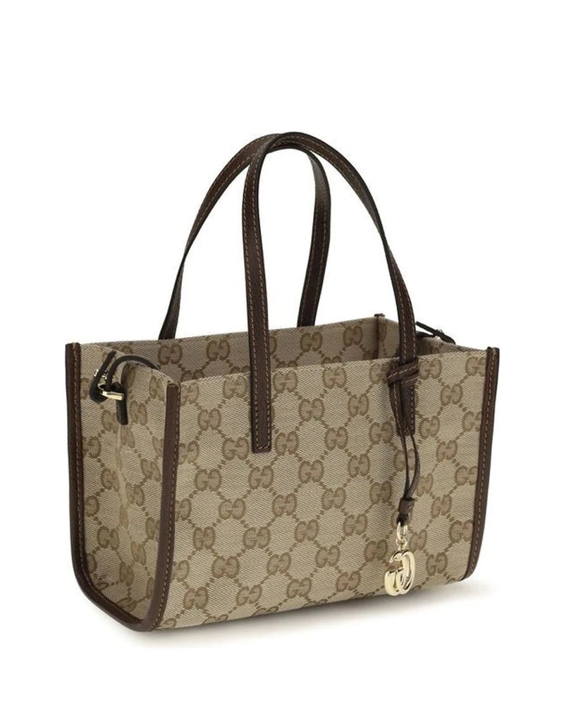 Gucci Satchel Bag in beige, Cotton — view 2