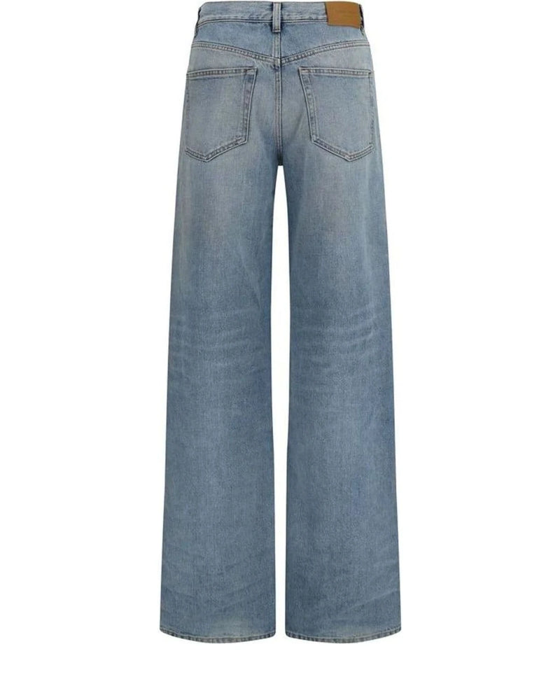 Saint Laurent Jean in blue, Cotton — view 2