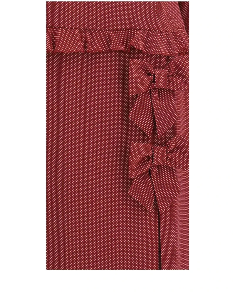 Alessandra Rich Dresse in red, Silk — view 3