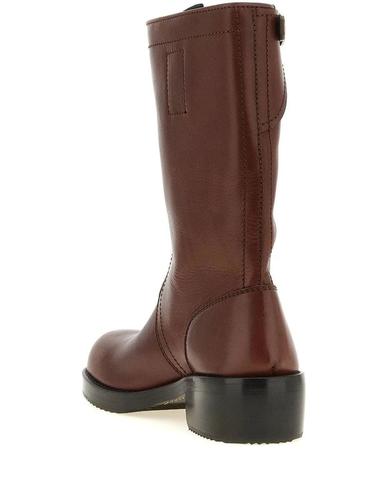 Dries Van Noten Ankle Boots in brown, Bovine Leather — view 3