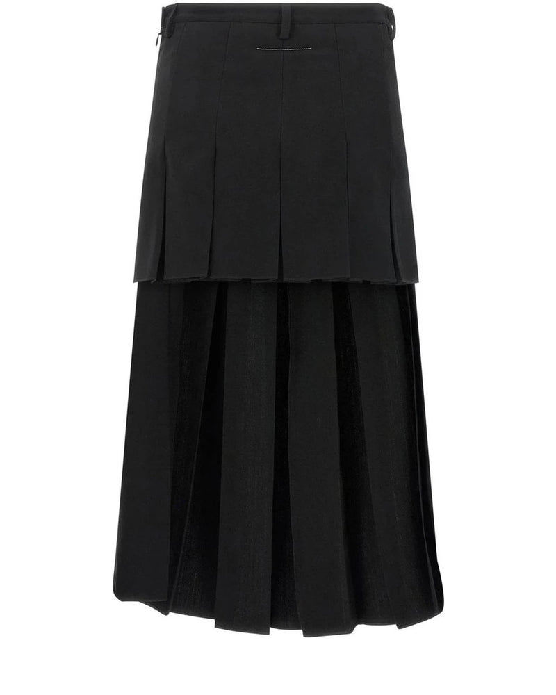 MM6 Maison Margiela Skirt in black, Polyester — view 2