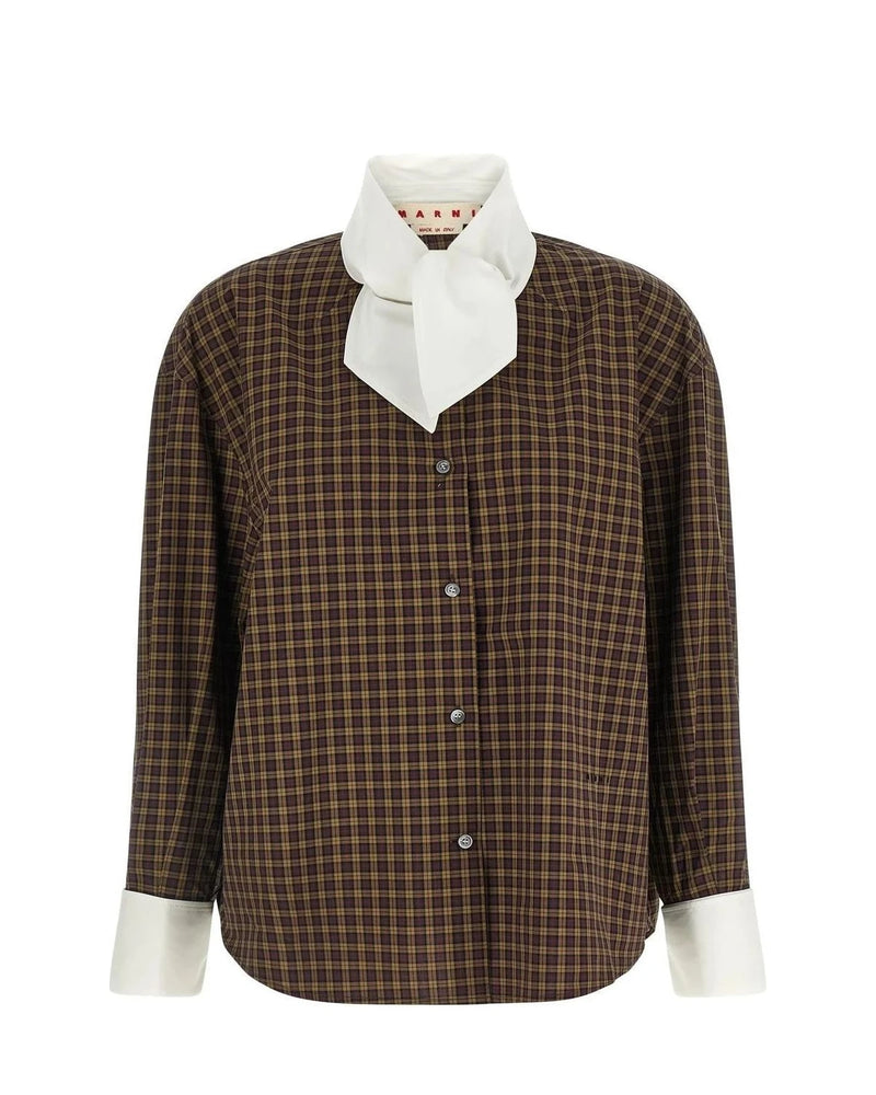 Marni Dress Shirt in brown, Cotton