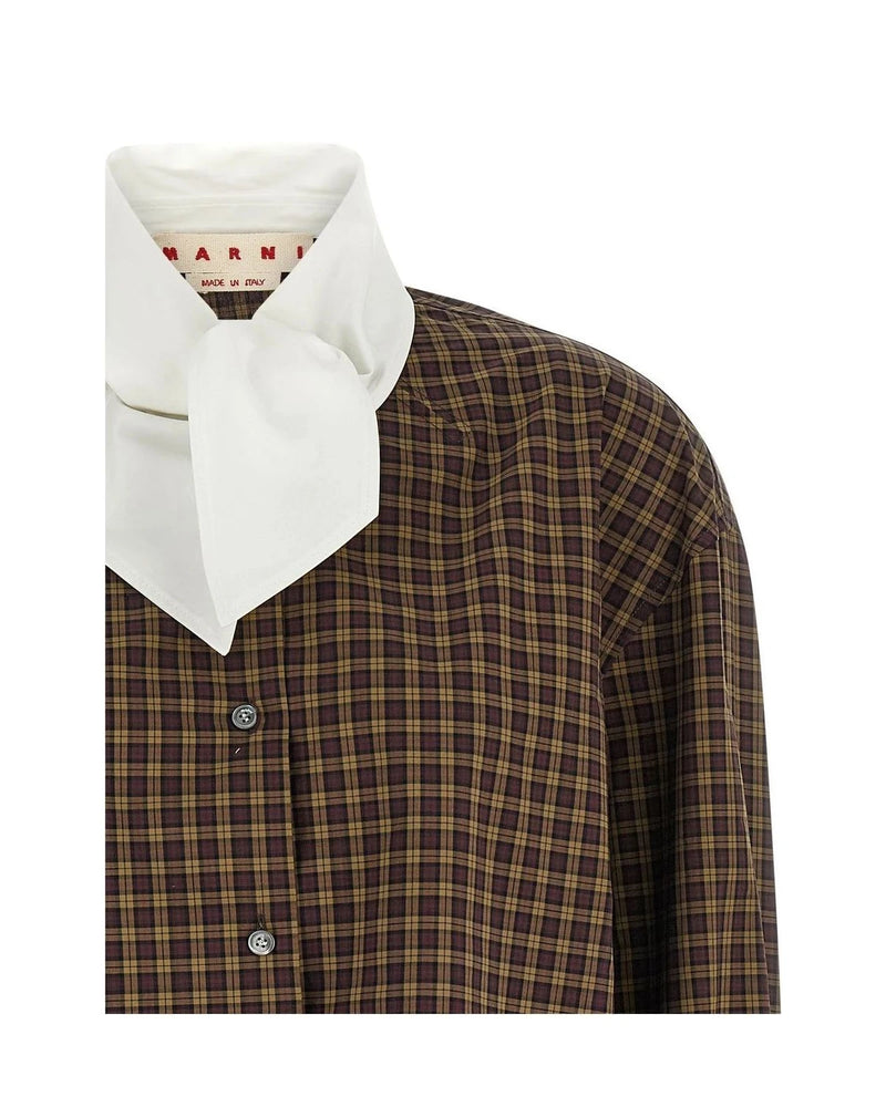 Marni Dress Shirt in brown, Cotton — view 3