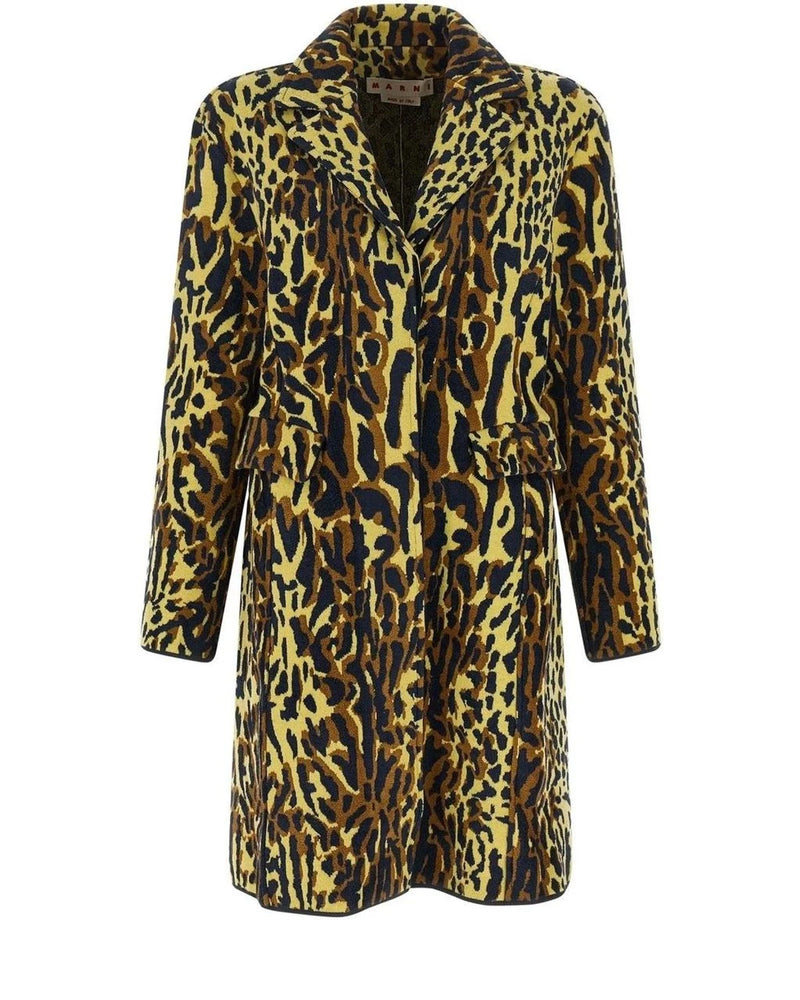 Marni Overcoat in multicolor, Virgin Wool