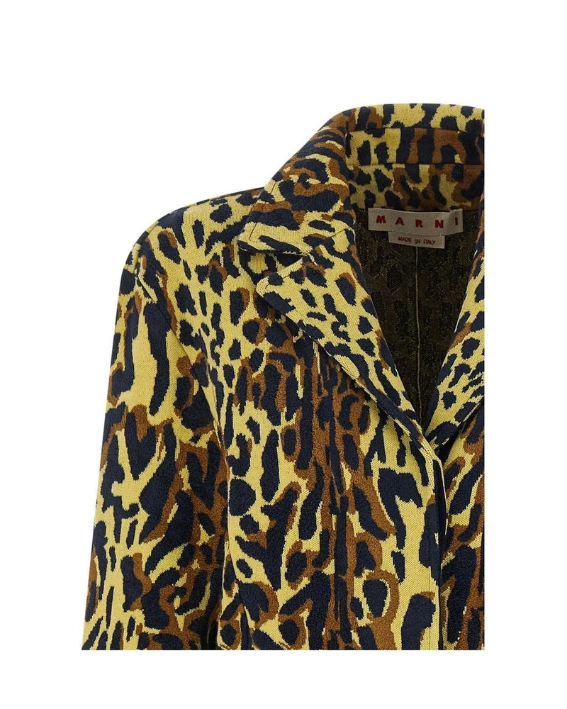 Marni Overcoat in multicolor, Virgin Wool — view 3