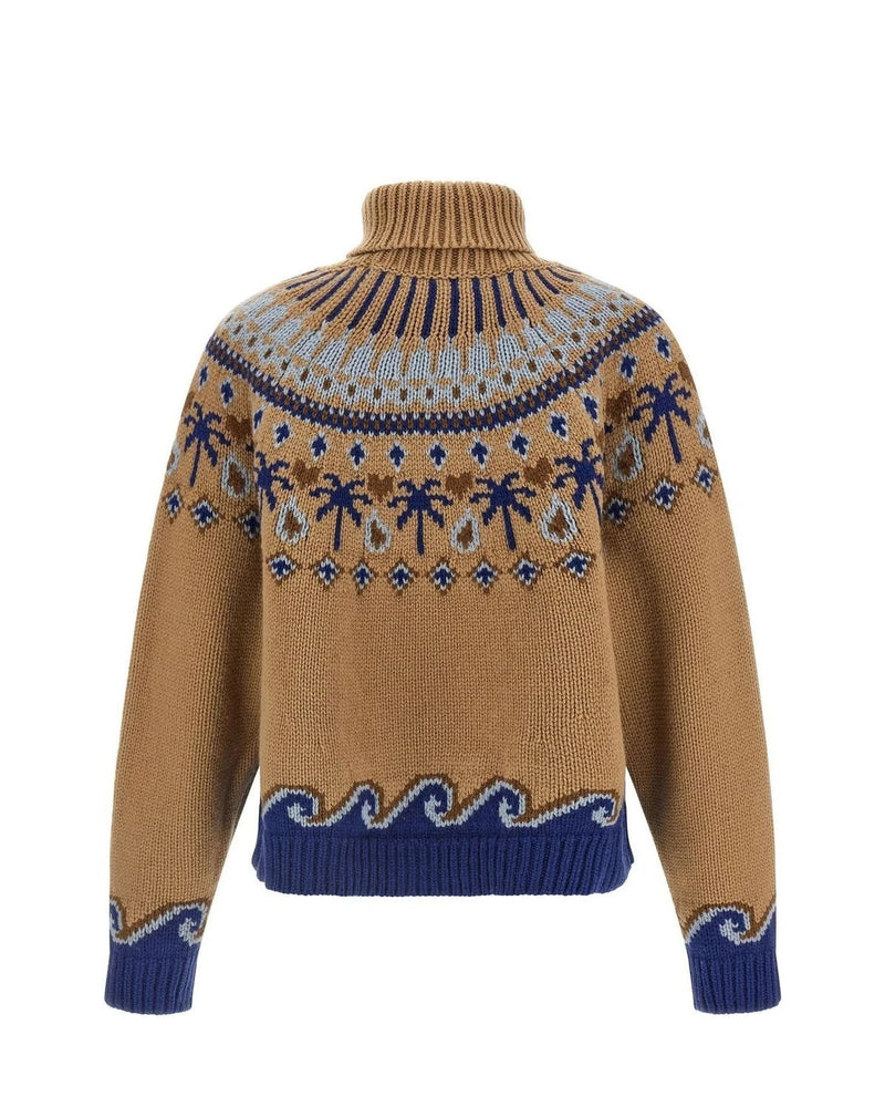 Alanui Sweater in beige, Virgin Wool — view 2
