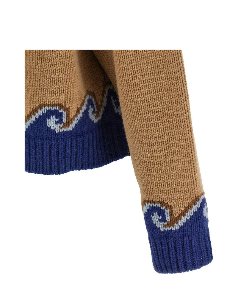 Alanui Sweater in beige, Virgin Wool — view 4