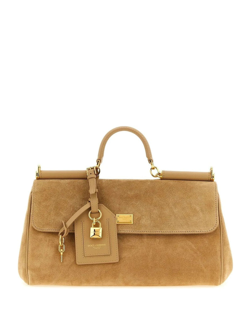 Dolce & Gabbana Satchel Bag in beige, Calf Leather