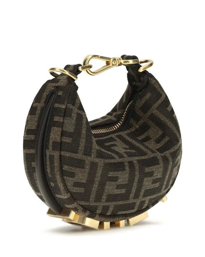 Fendi Shoulder Bag in brown, Polyamide — view 3