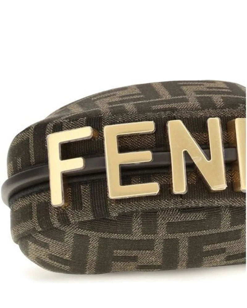Fendi Shoulder Bag in brown, Polyamide — view 4