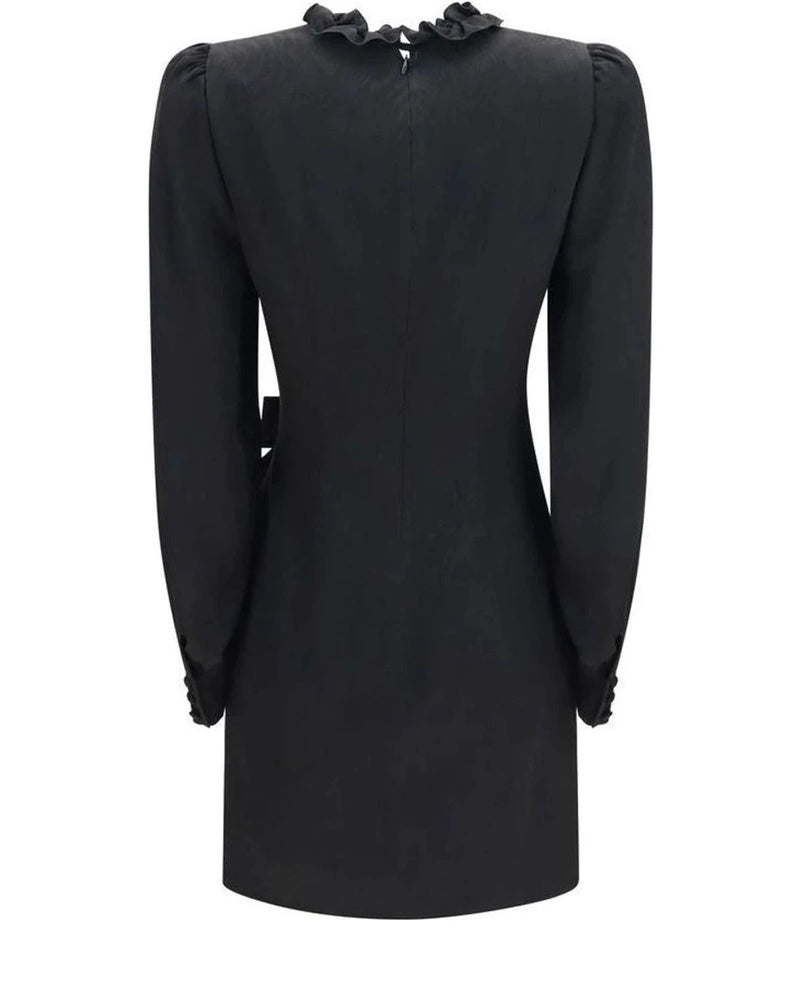 Alessandra Rich Dresse in black, Silk — view 2