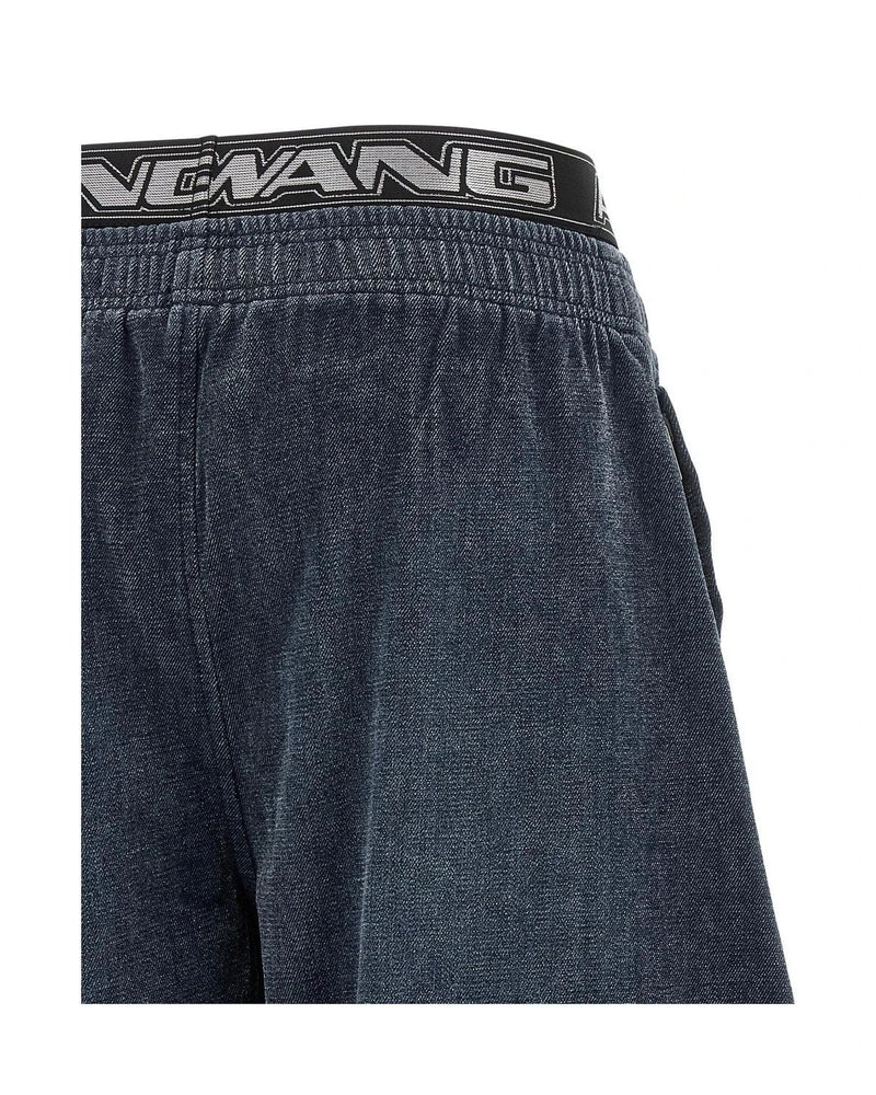 Alexander Wang Trouser in navy, Cotton — view 4