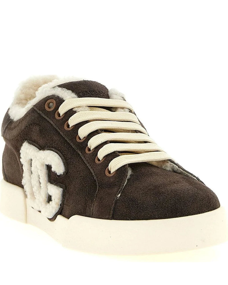Dolce & Gabbana Sneakers in brown, Calf Leather — view 2
