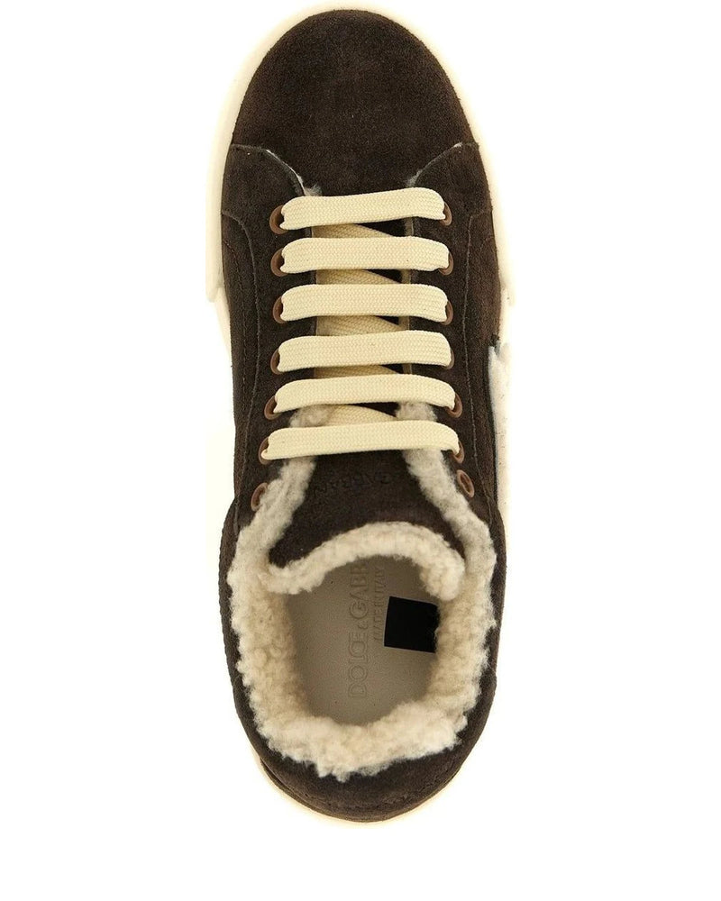Dolce & Gabbana Sneakers in brown, Calf Leather — view 4