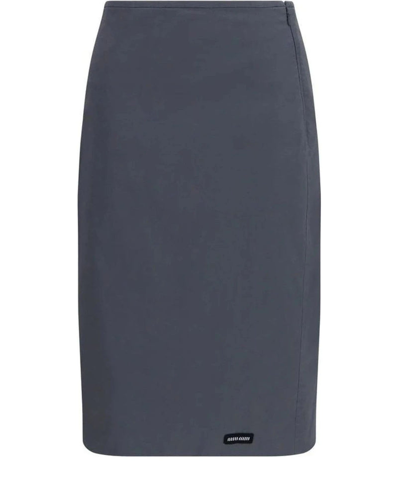 Miu Miu Skirt in gray, Cotton
