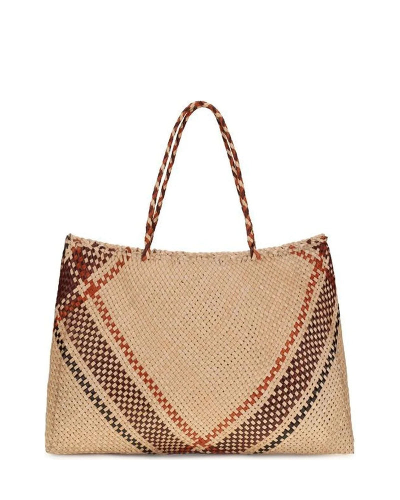 Dragon Diffusion Tote Bag in beige, Goatskin
