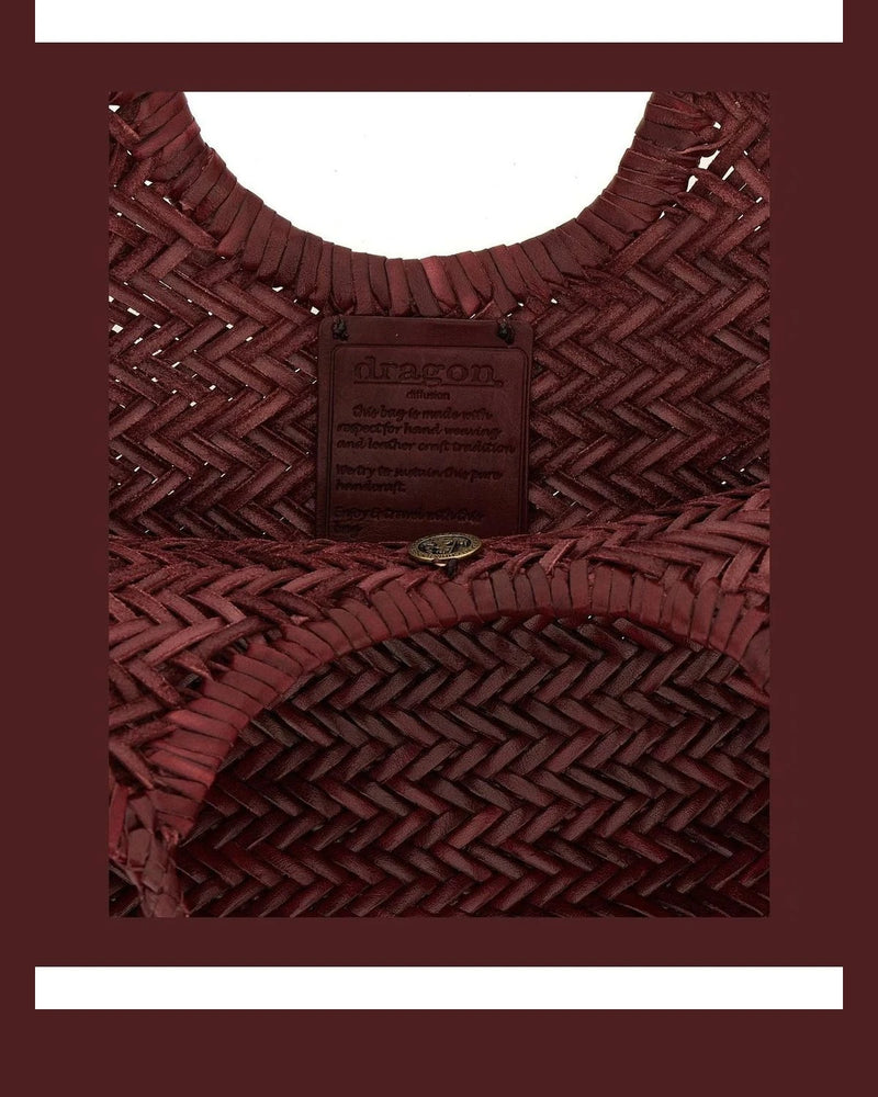 Dragon Diffusion Tote Bag in red, Cow Leather — view 4