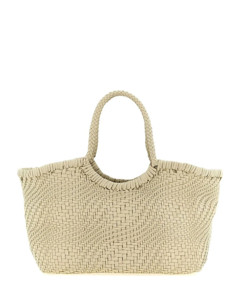 Dragon Diffusion Tote Bag in white, Calfskin Leather