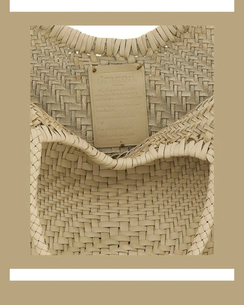 Dragon Diffusion Tote Bag in white, Calfskin Leather — view 4