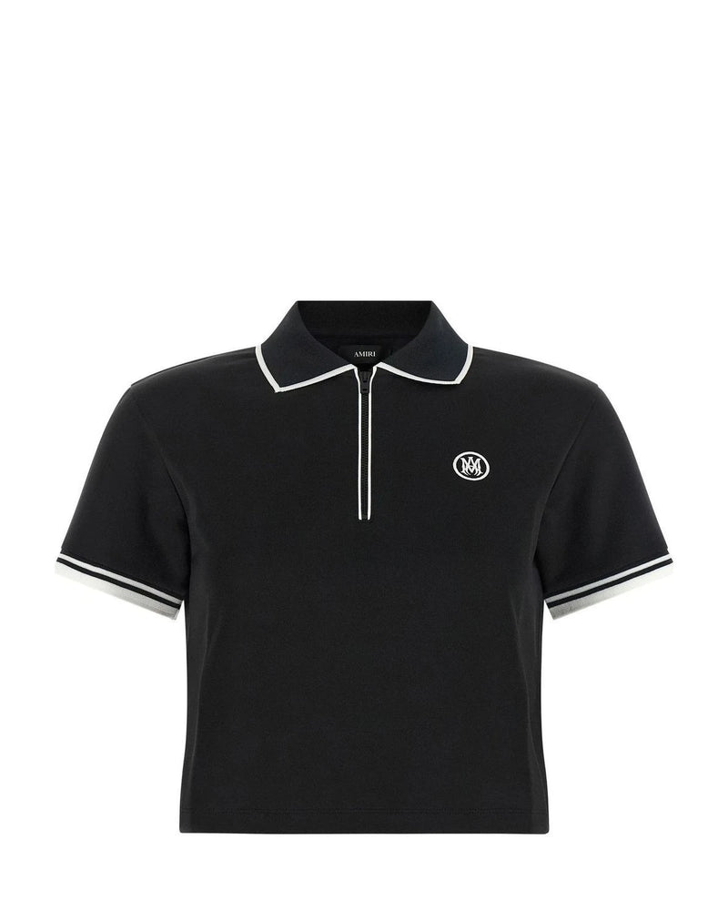 Amiri Polo in black, Polyester