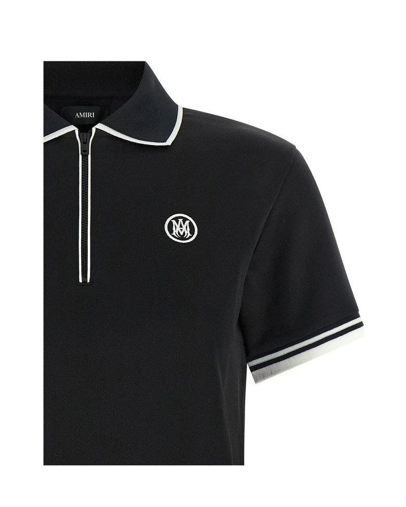 Amiri Polo in black, Polyester — view 3