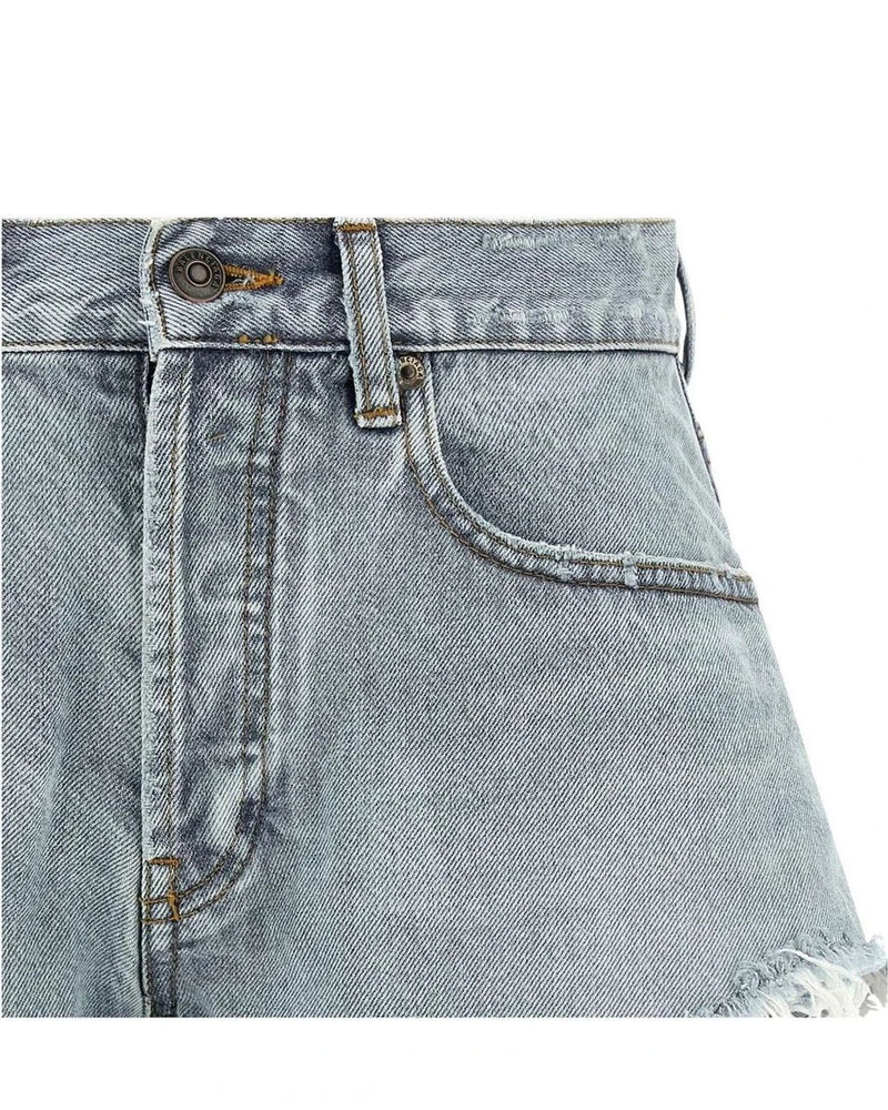 Balenciaga Denim Short in blue, Cotton — view 3