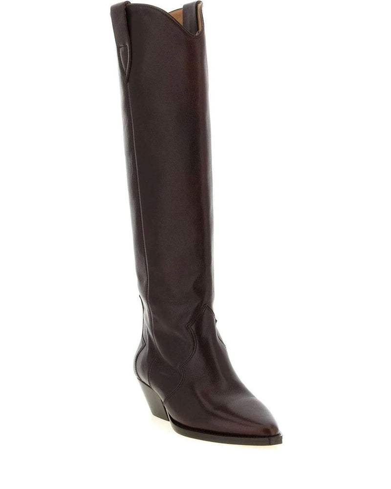 Isabel Marant Knee High Boots in red, Cow Leather — view 2