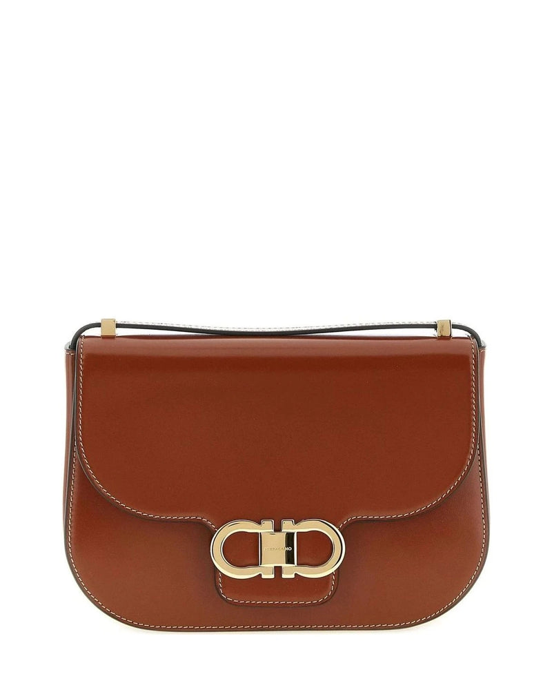 Ferragamo Cross Body Bag in brown, Calfskin Leather
