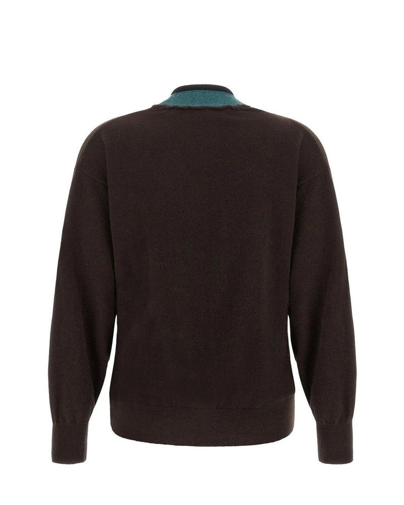 Dries Van Noten Cardigan in brown, Cashmere — view 2