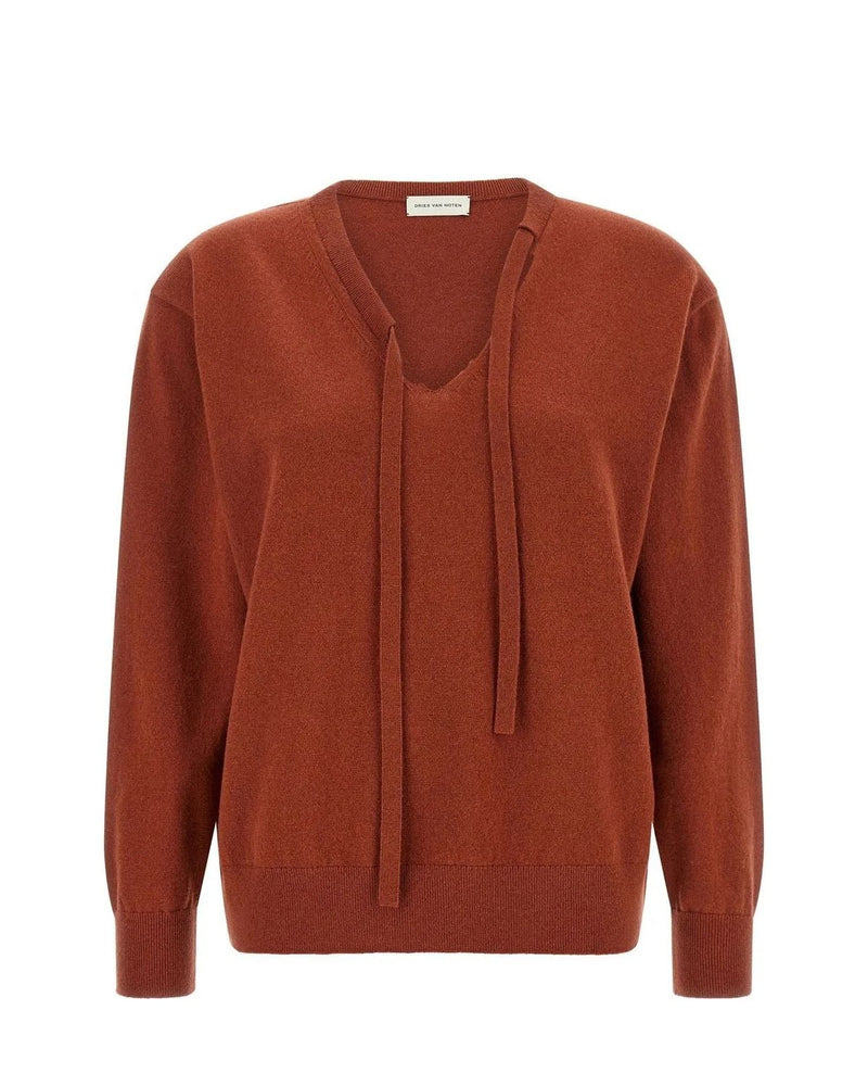 Dries Van Noten Sweater in red, Cashmere