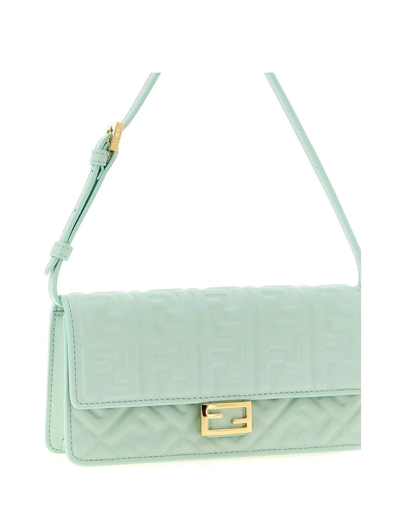 Fendi Shoulder Bag in green, Lamb Leather — view 3