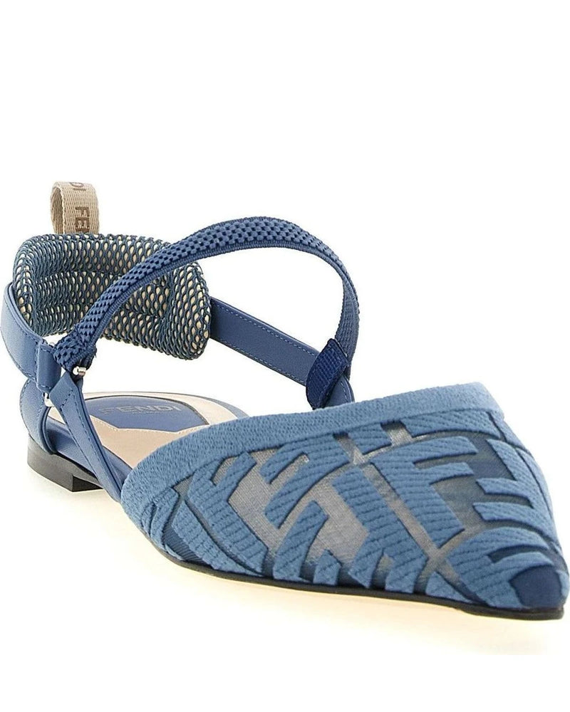Fendi Sandals in blue, Polyamide — view 2