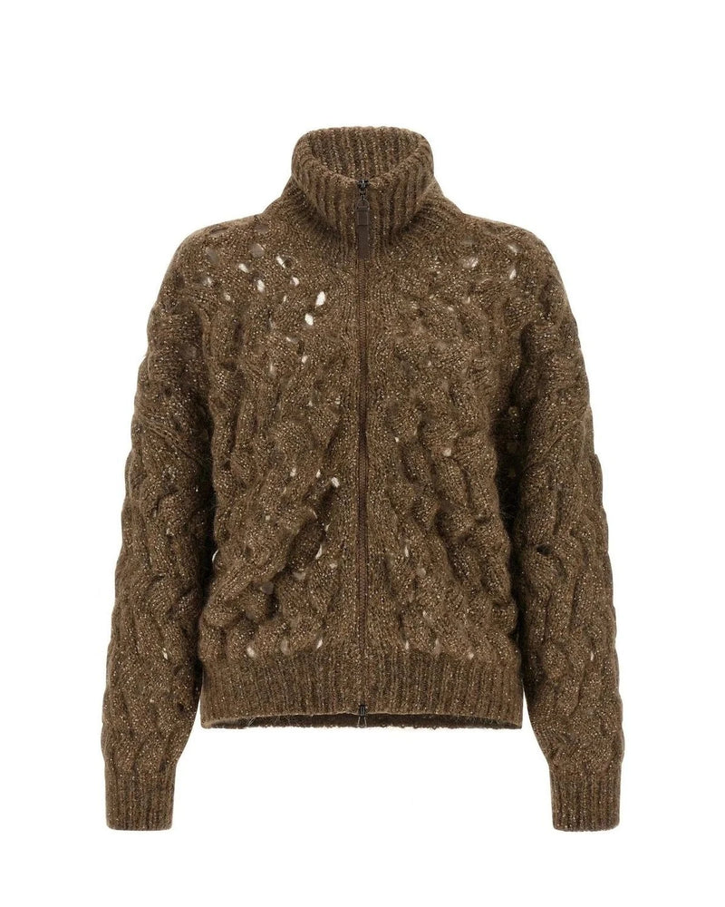 Brunello Cucinelli Sweater in brown, Mohair Wool