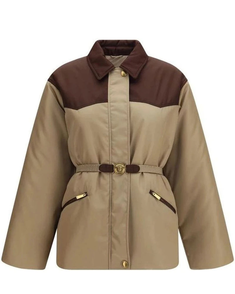 Versace Puffer Jacket in beige, Nylon