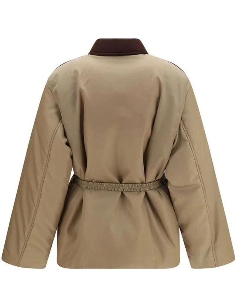 Versace Puffer Jacket in beige, Nylon — view 2