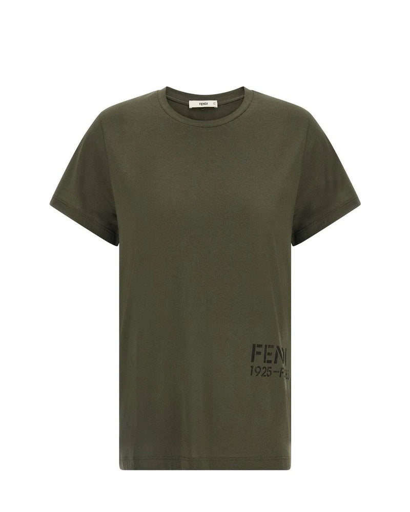 Fendi T-Shirt in green, Cotton