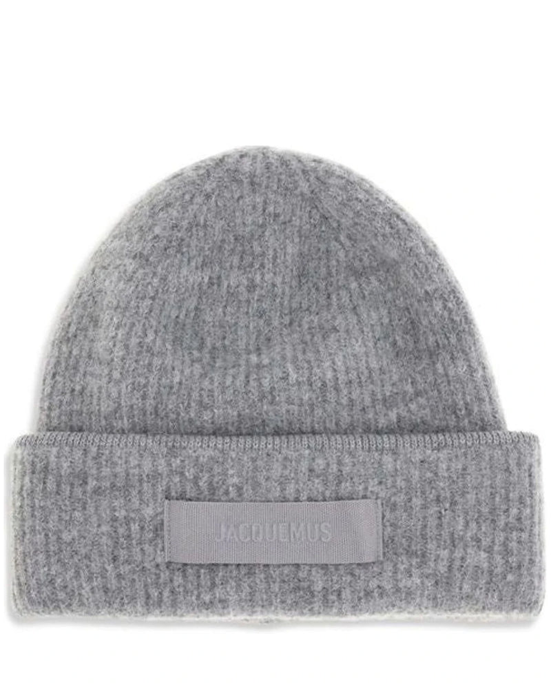Jacquemus Winter Hat in gray, Alpaca Vicugna