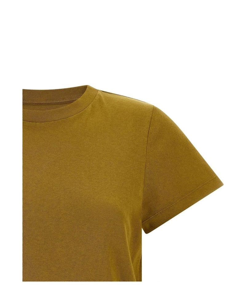 Khaite T-Shirt in yellow, Cotton — view 3