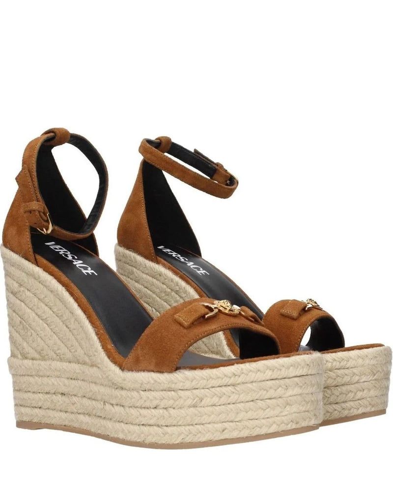 Versace Wedges in brown — view 2
