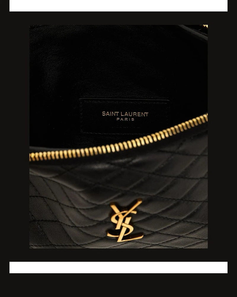 Saint Laurent Cross Body Bag in black, Lamb Leather — view 4