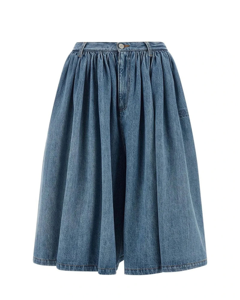 MM6 Maison Margiela Denim Short in blue, Cotton